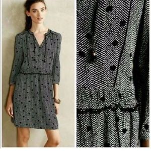 Maeve Boho Tunic Dress, Polka Dots Anthro Dress